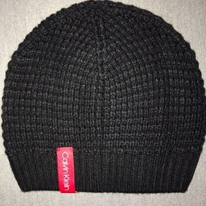 Black Calvin Klein beanie